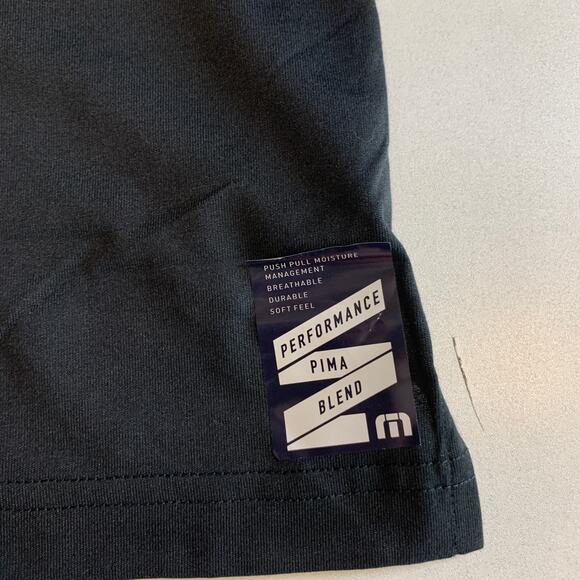 Travis Mathew Shirt Women XL Extra Large Black Performance Golf Polo Wick *LOGO - Picture 8 of 13